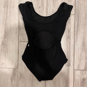 Small Black YUMIKO Veronique Leotard